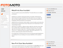 Tablet Screenshot of blog.fotomoto.com