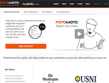Tablet Screenshot of fotomoto.com